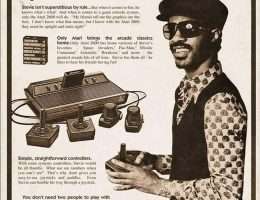 Stevie Wonder Sokea pelaa Atari pelikonetta