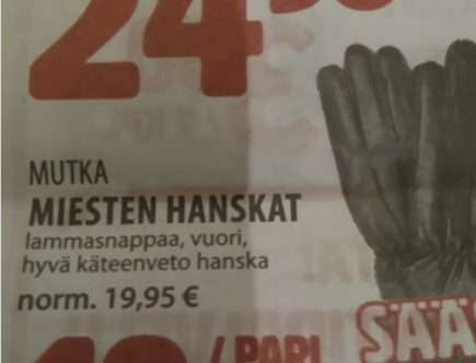 blend hyvä käteenveto hanska