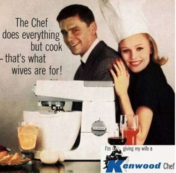 Chef tekee kaikkea muuta paitsi kokkaa, koska vaimot on sitä varten
