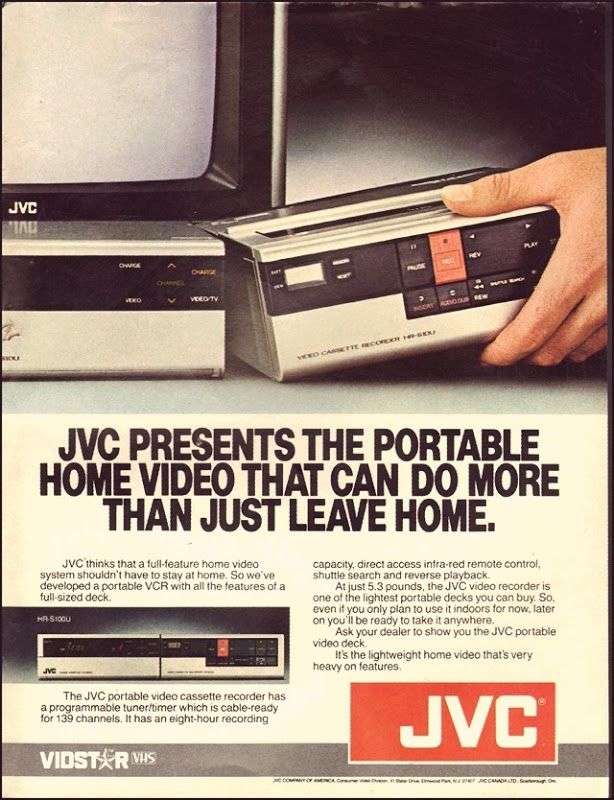 JVC Kannettava videonauhuri
