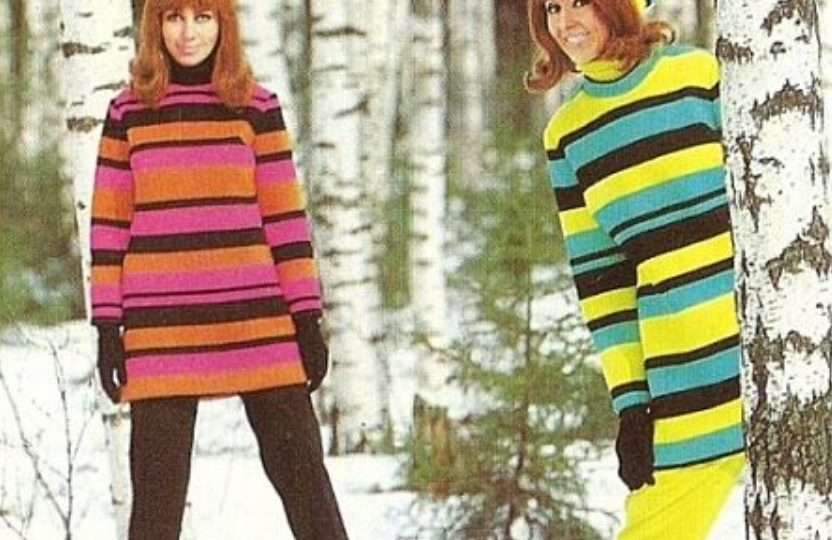 Nanso naiset vaatteet muoti värikkäät 70-luku