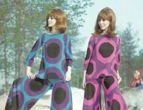 Nanso naisten vaatteet kuvasto 70-luku muoti