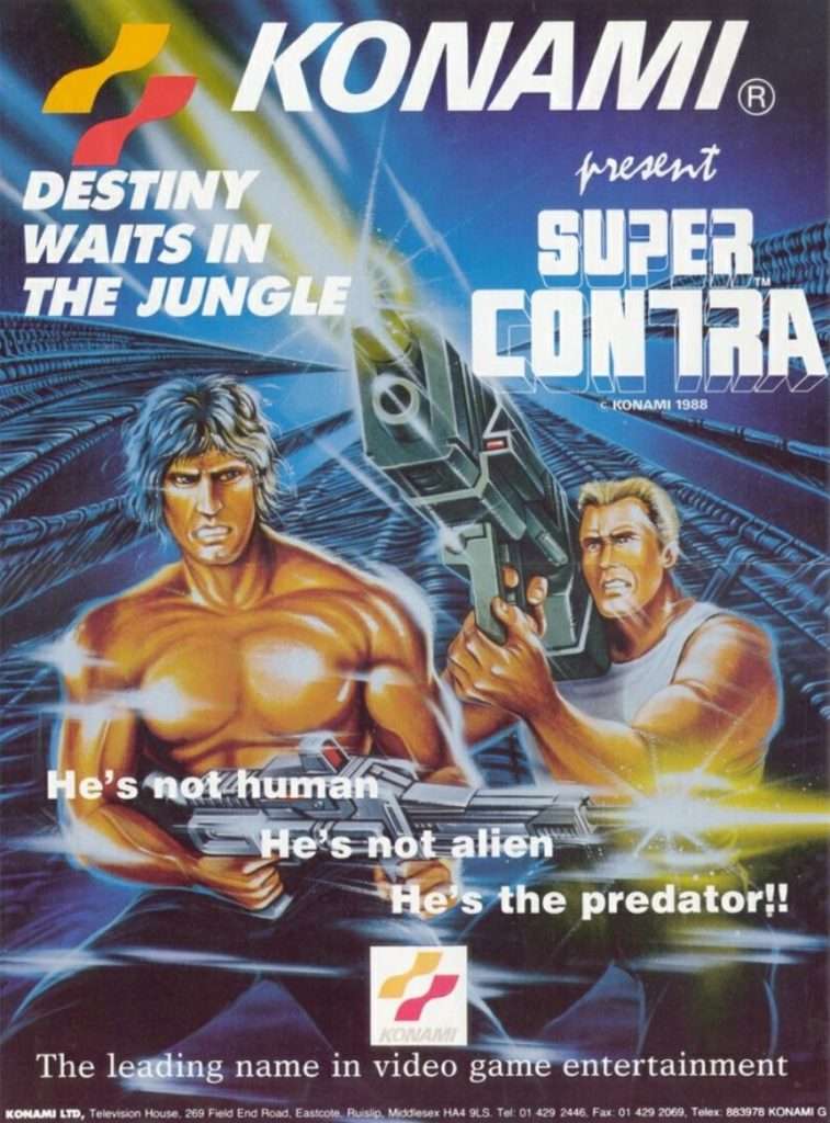 Konami Super Contra Räiskintä Peli