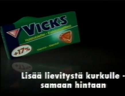 Vicks kurkkupastilli lievitystä kurkulle